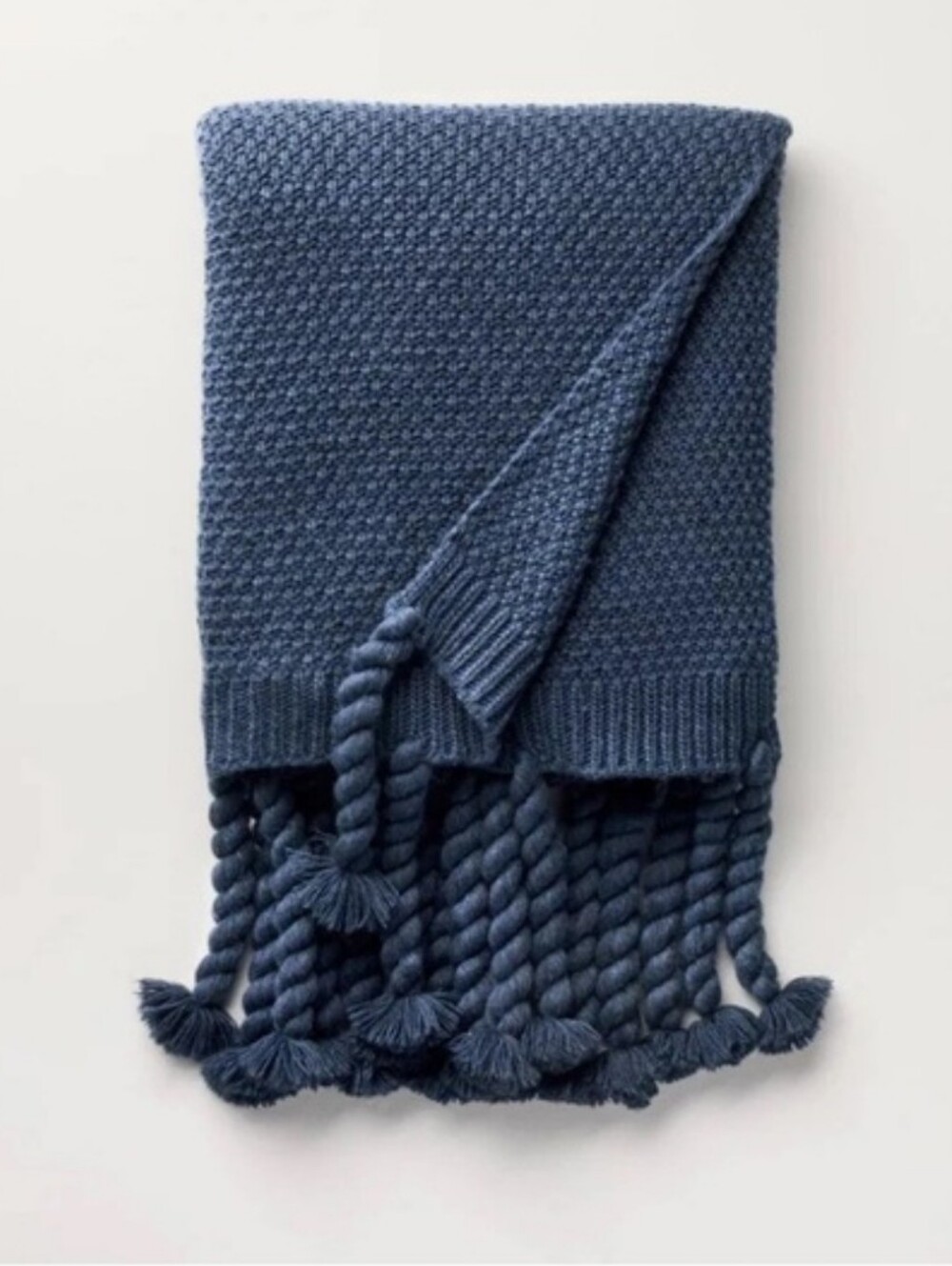 Hearth & Hand With Magnolia Knit Throw Blanket-Blue